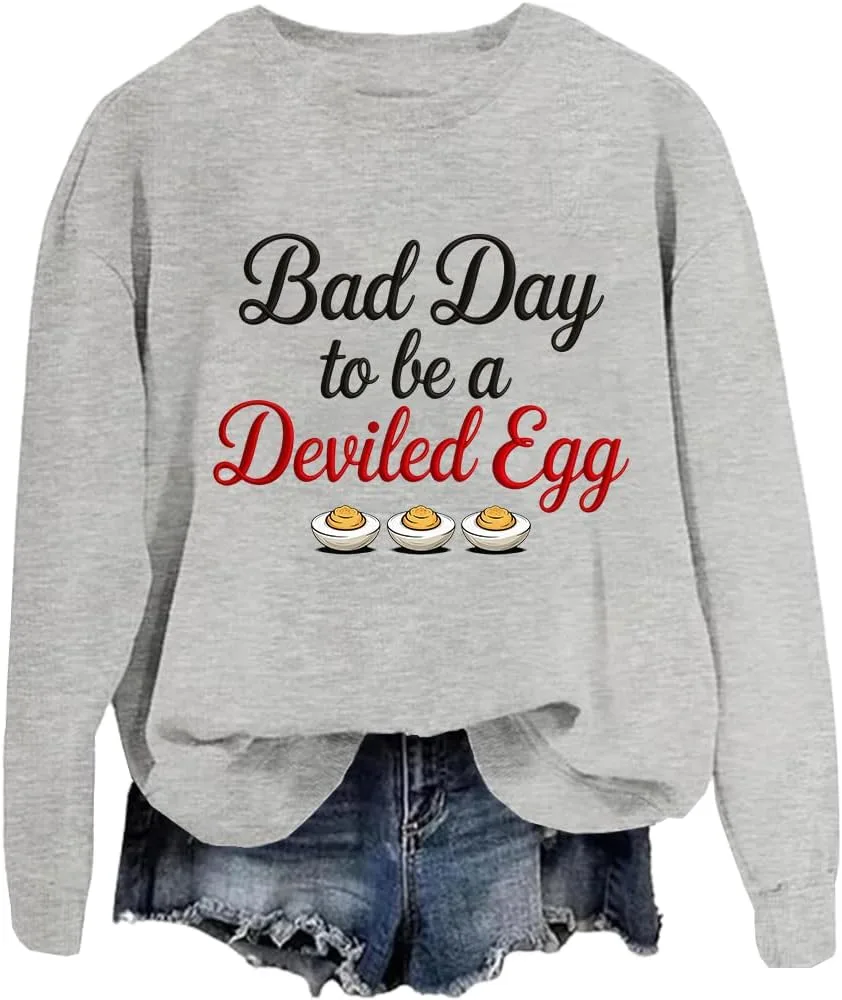 

Свитшот Bad Day To Be A Deviled Egg FITKEYS