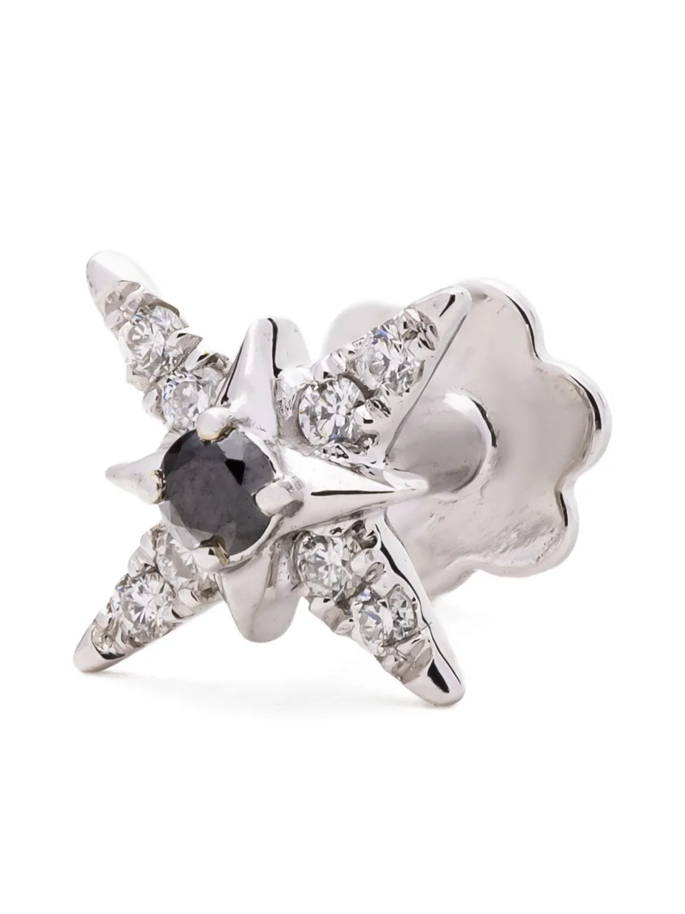 

Серьга «Звезда» из белого золота 14 карат с бриллиантами The Wild Jwls, серебряный