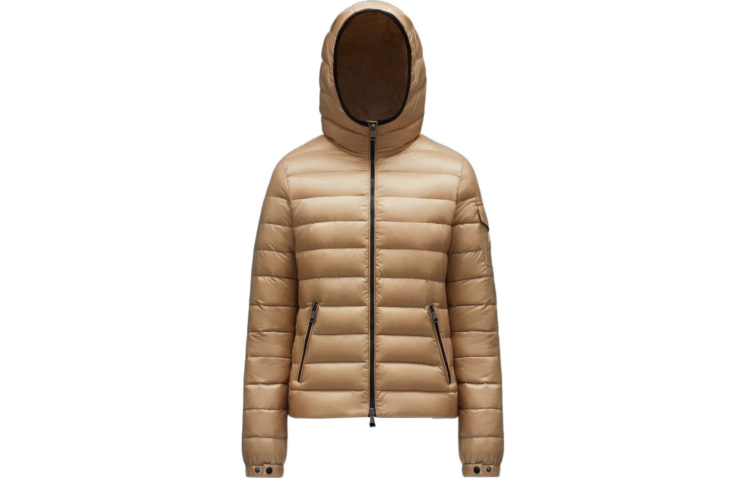 

Пуховик женский светло-коричневый Moncler