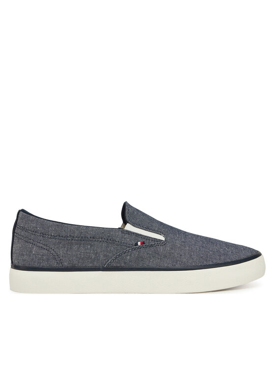 

Тканевые кроссовки Th Hi Vulc Low Slip On Ch FM0FM05390 Tommy Hilfiger, синий