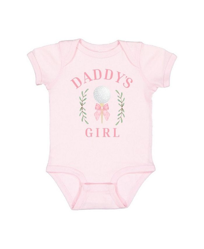 

Детский боди с коротким рукавом "Daddy's Golf Girl" для девочек Sweet Wink, розовый