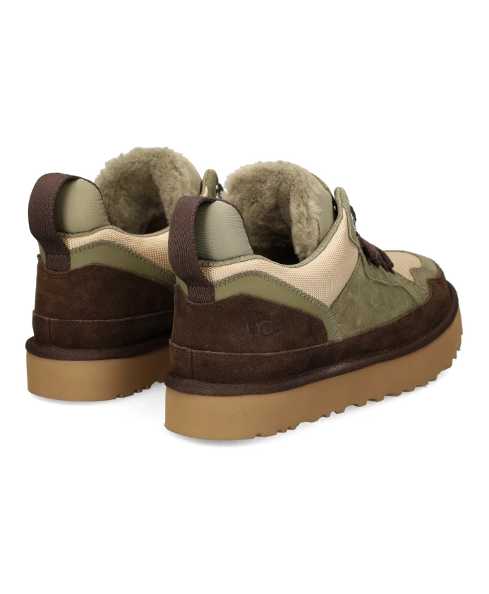 Зеленые кроссовки из нейлона и замши Ugg, зеленый — фото 4