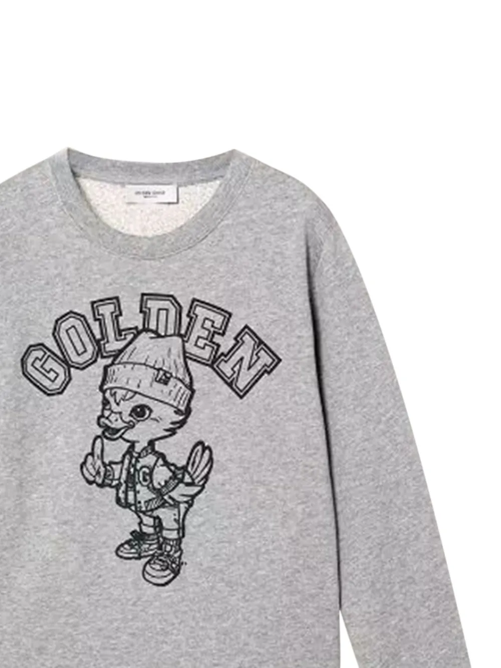 Свитер с мультяшным принтом Golden Goose Kids, серый — фото 2