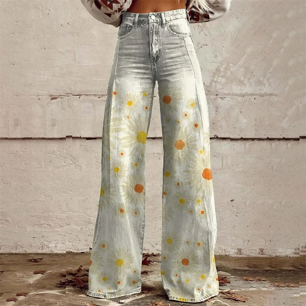 Джинсы женские Vintage Baggy, широкие прямые, высокая посадка, темная стирка — фото 2