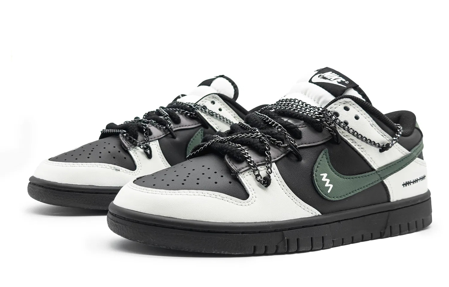 Кроссовки для скейтбординга Nike Dunk Low Leather Black — фото 4
