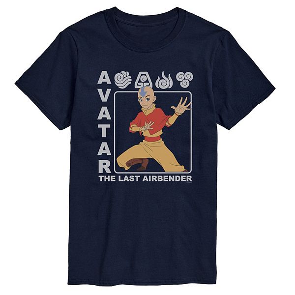 

Мужская футболка с принтом Avatar The Last Airbender Licensed Character, Navy
