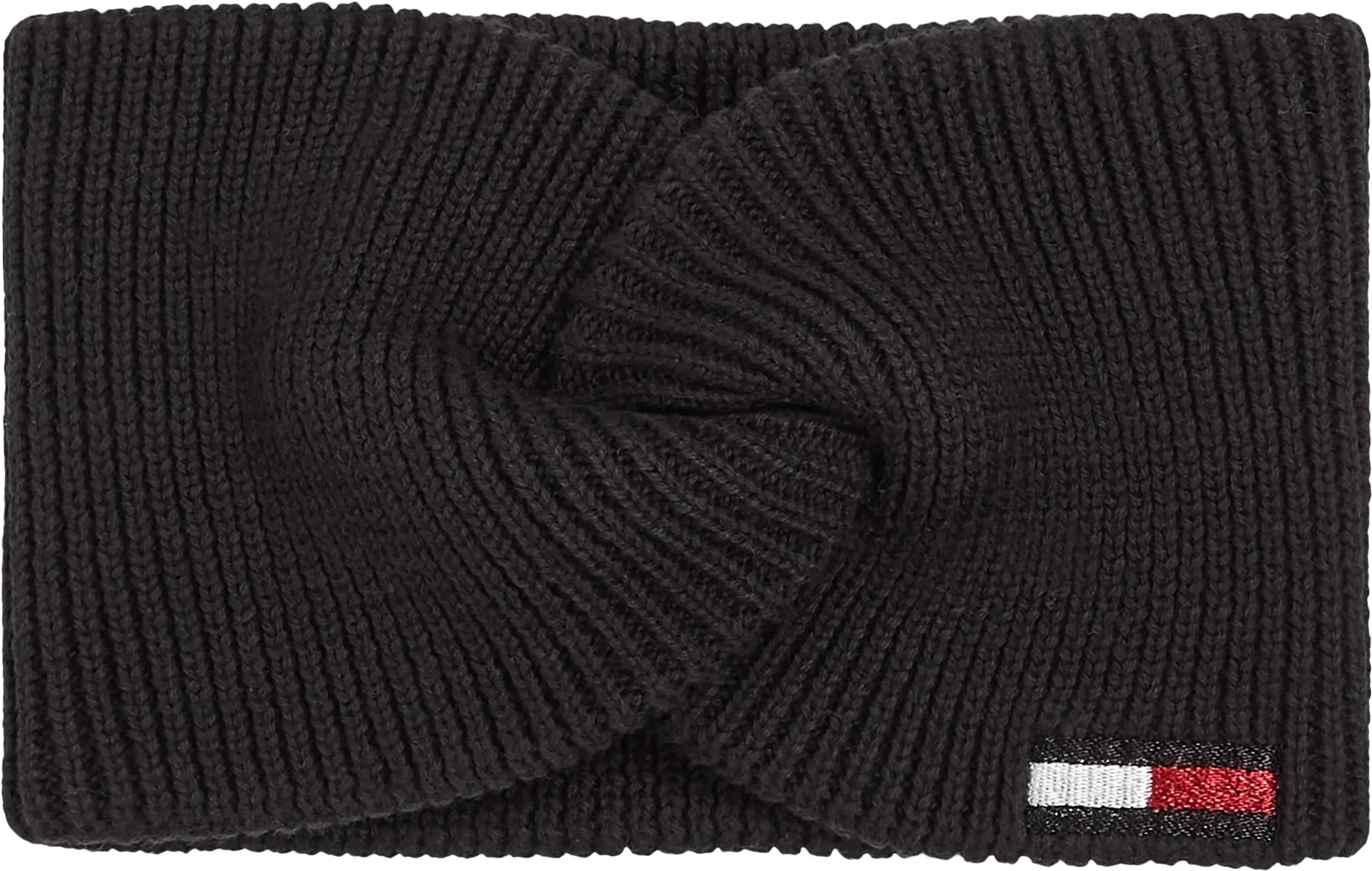 

Повязка на голову Tommy Jeans "TJW ELONGATED FLAG HEADBAND" с вышитым логотипом, черный