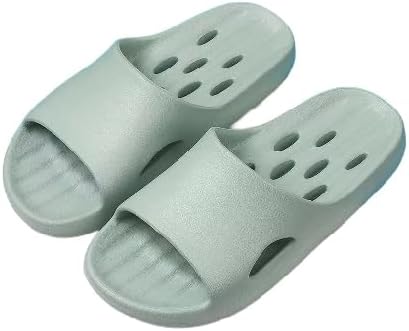 

Тапочки BYDZKJ для женщин и мужчин, шлепанцы для душа с дренажными отверстиями, быстросохнущие тапочки для ванной, спортивные тапочки, мягкая подошва, открытый носок, домашние тапочки, зеленый