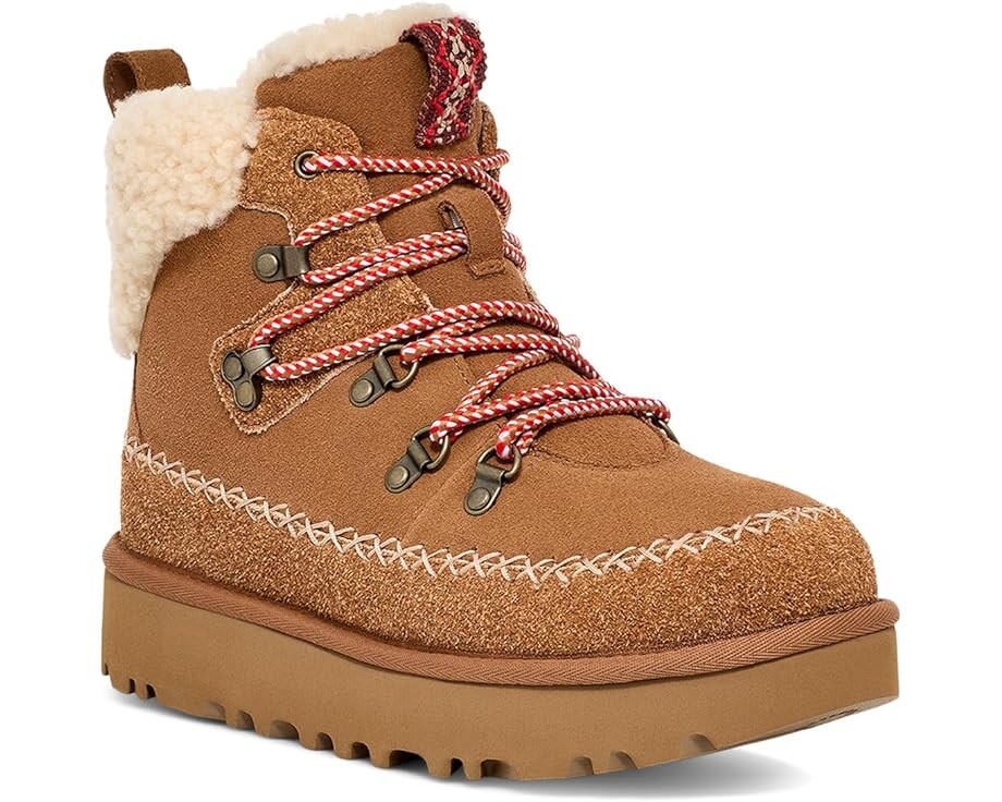 

Ботинки UGG Clssic Alpine Lace-Up, цвет Chestnut