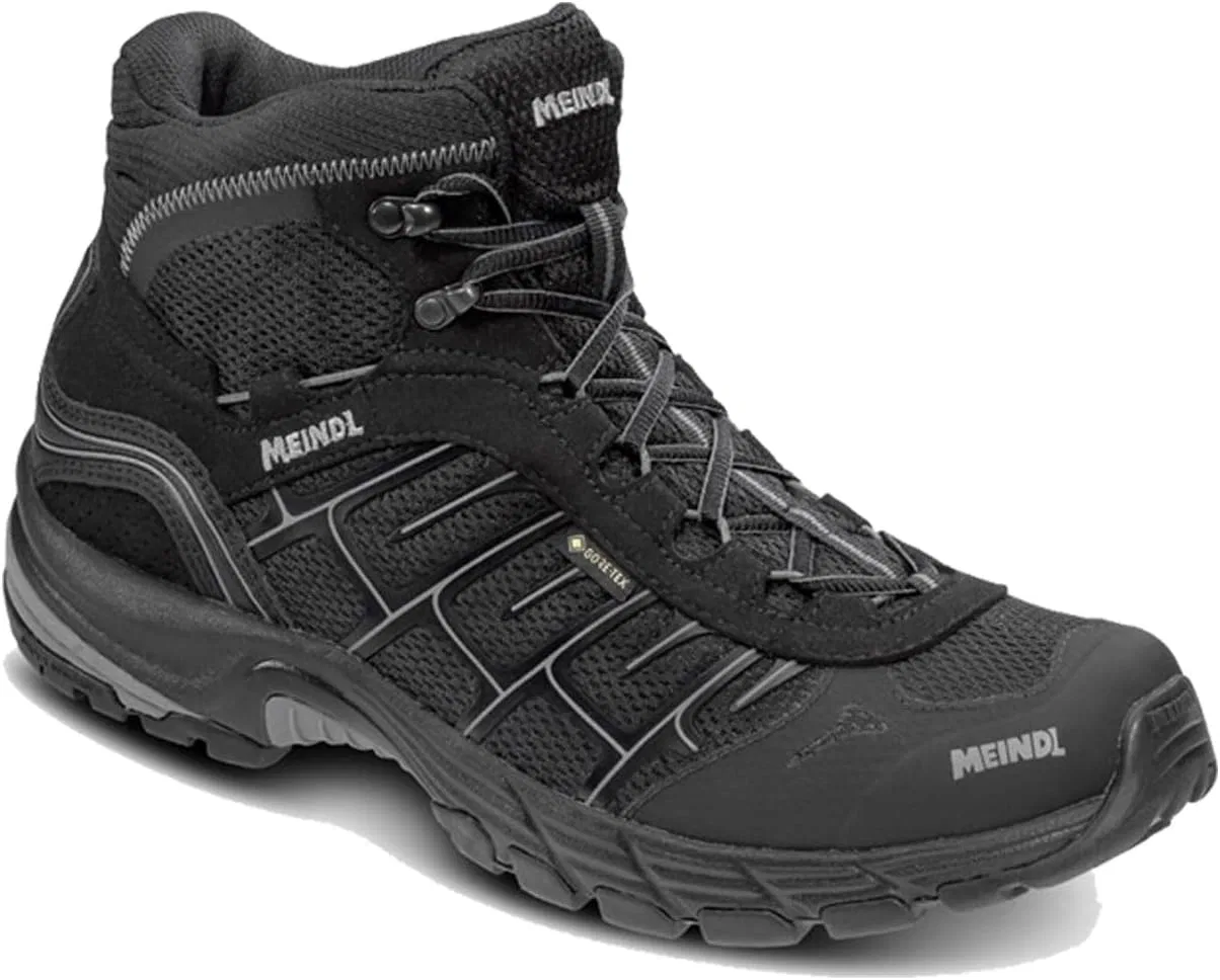 Походные ботинки Meindl Quebec Mid GTX для мужчин, Black Silver