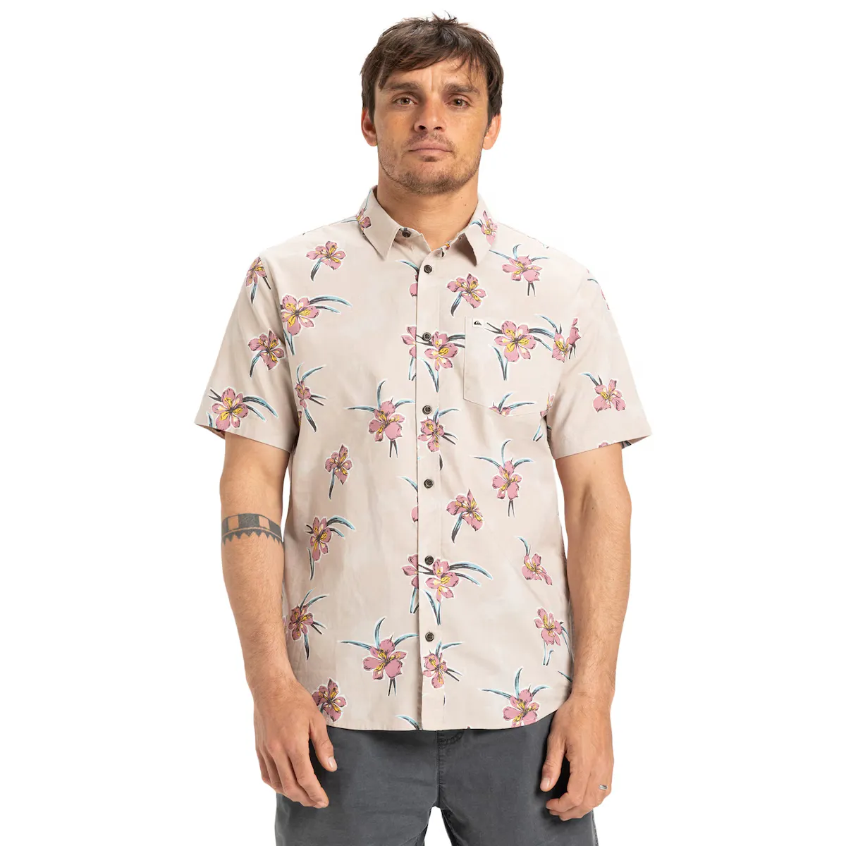 

Мужская рубашка Quiksilver Apero Classic, серый