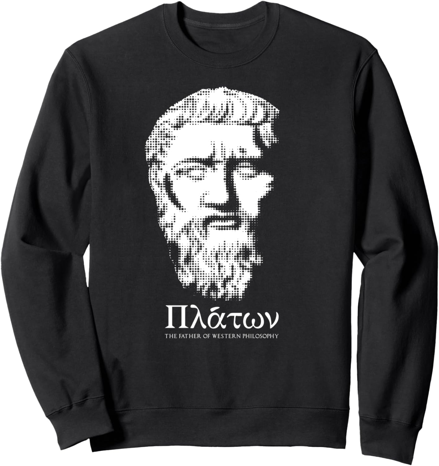 

Толстовка с изображением Платона и западной философии, черная Cool Philosophy Apparel