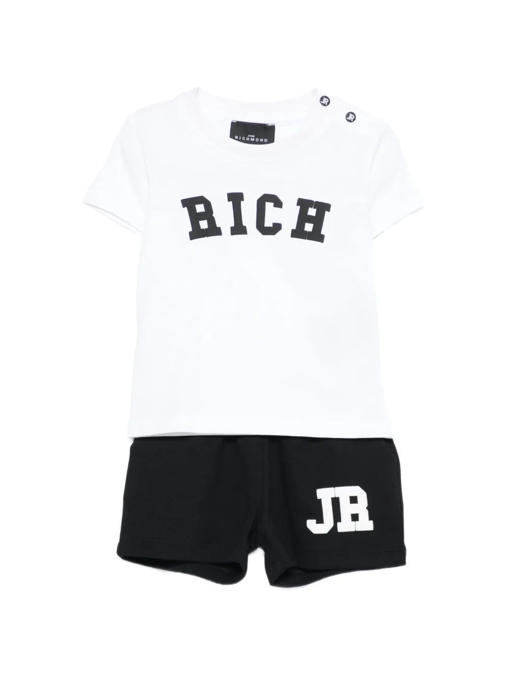 

Комплект с шортами с логотипом John Richmond Junior, белый