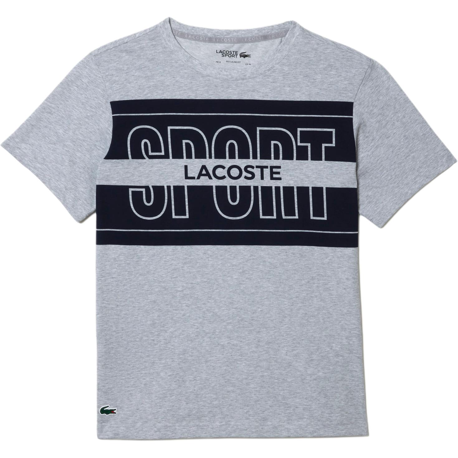 

Футболка мужская серая LACOSTE, серый