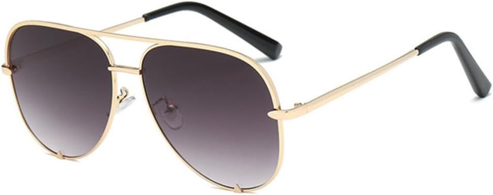 

Металлические женские солнцезащитные очки большого размера, мужские очки для вождения с зеркальным покрытием, антибликовые солнцезащитные очки для вечеринок, очки UV400 KTUCN, Gold Gray