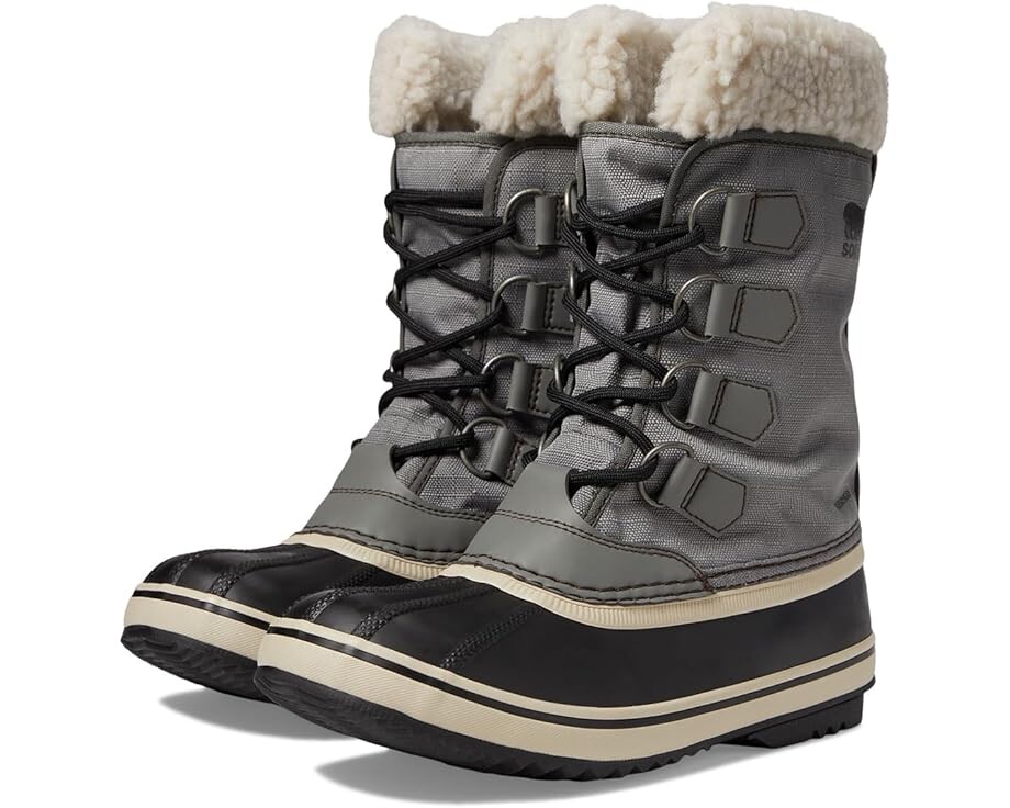 Ботинки женские SOREL Winter Carnival зимние водонепроницаемые, серо-черный
