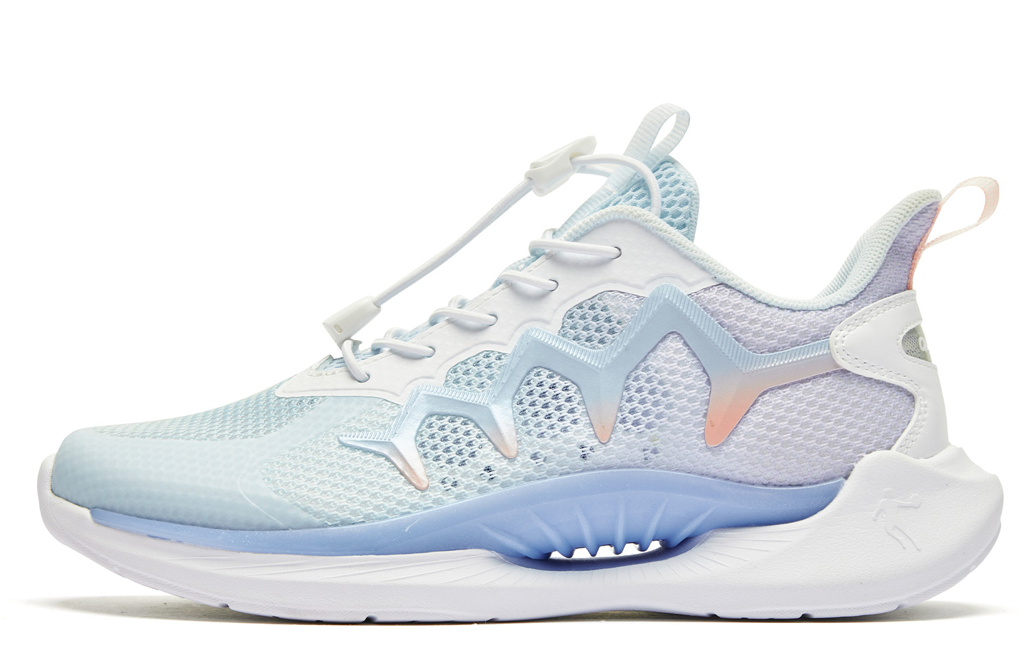 

QIAODAN Детские кроссовки с противоскользящей подошвой Rebound Low Top, синие, фиолетовые