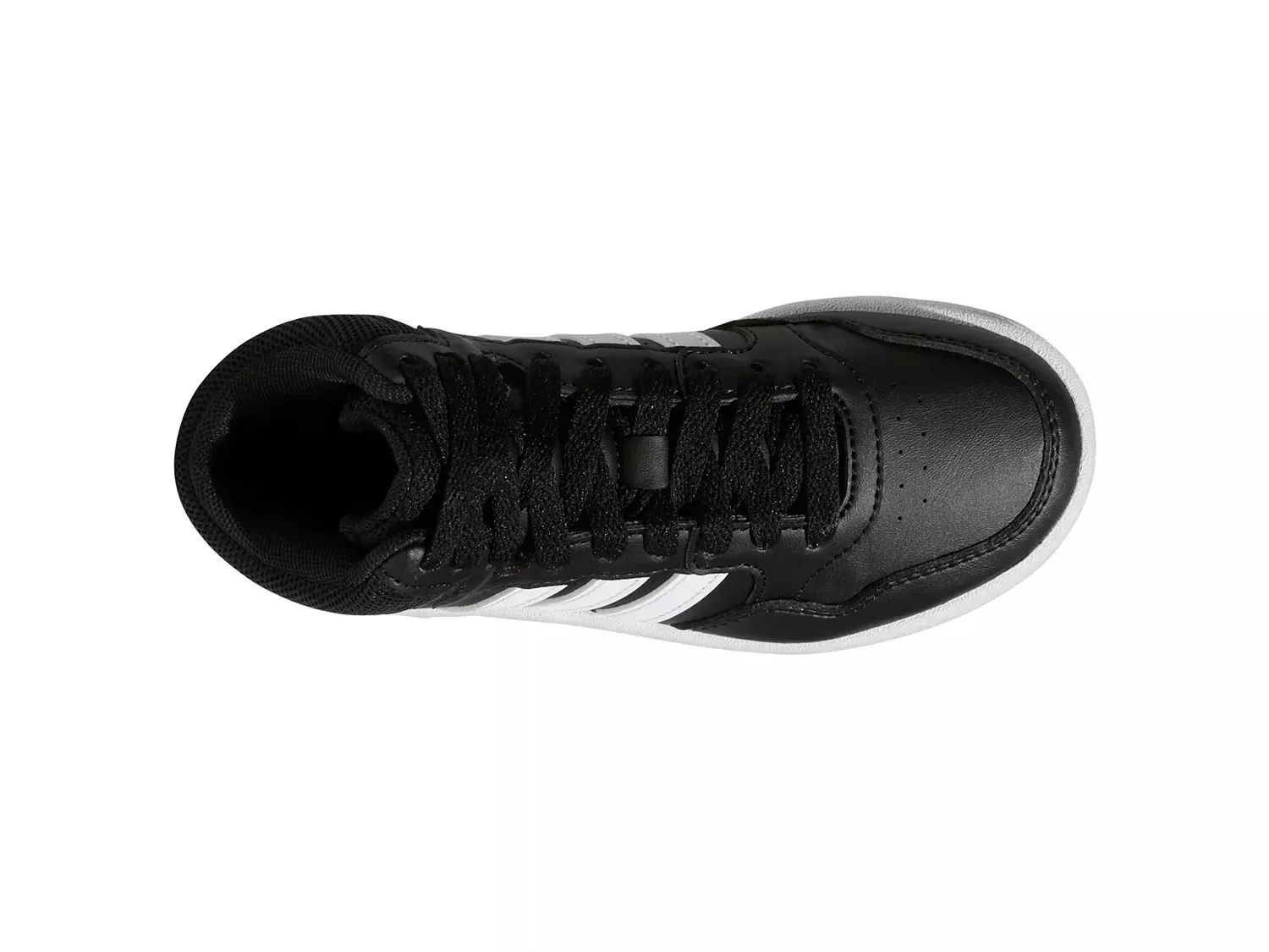 Кроссовки Hoops 3.0 Mid — детские Adidas, Black/White — фото 4