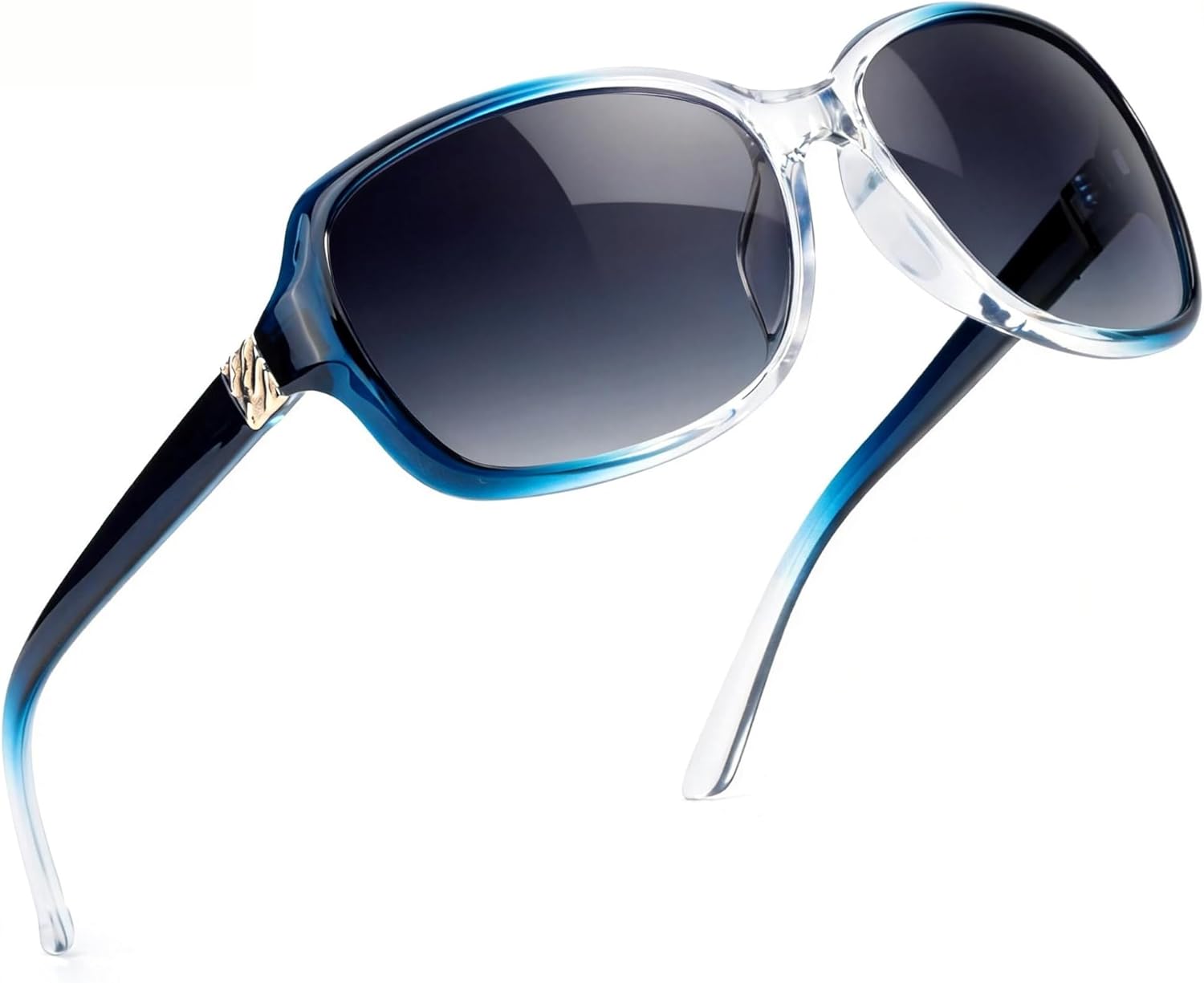 

Поляризованные солнцезащитные очки SIPHEW для женщин | Винтажные квадратные солнцезащитные очки с защитой от УФ-излучения UV400 | Женские солнцезащитные очки с обтекаемой формой, A28 Blue/Grey Polarized Sunglasses