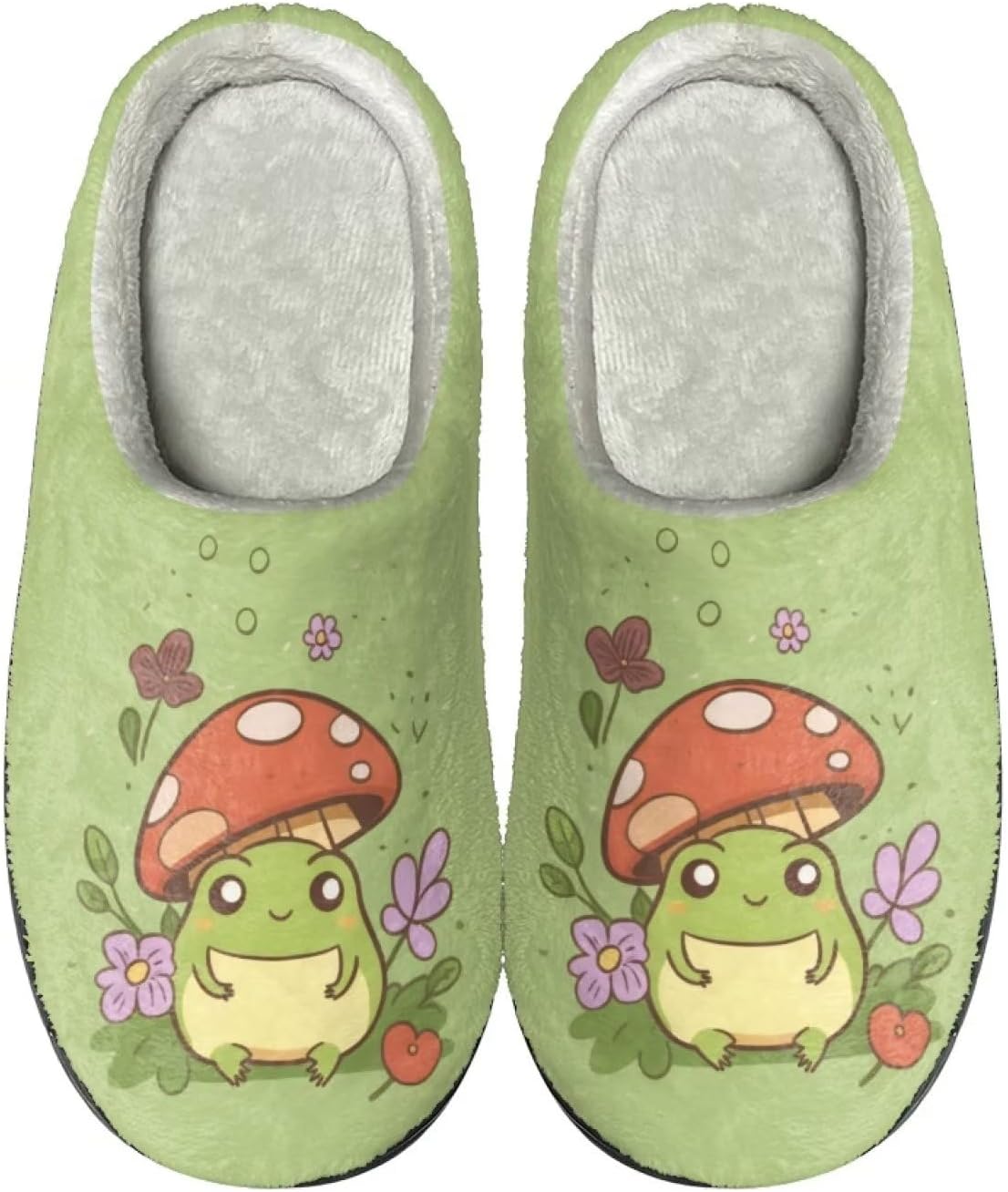 

Теплые мягкие удобные домашние тапочки DISNIMO для женщин и девушек на осень и зиму, 0 Mushroom Frog 2