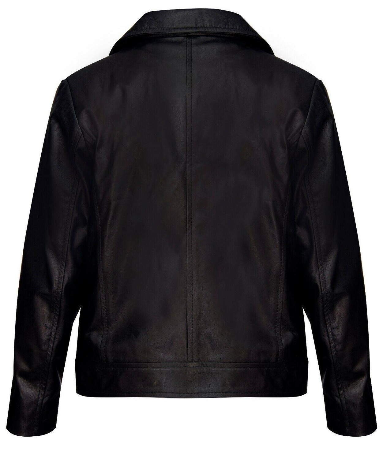 Дизайнерская байкерская куртка из 100% кожи для детей от 1 до 13 лет Infinity Leather, черный — фото 3