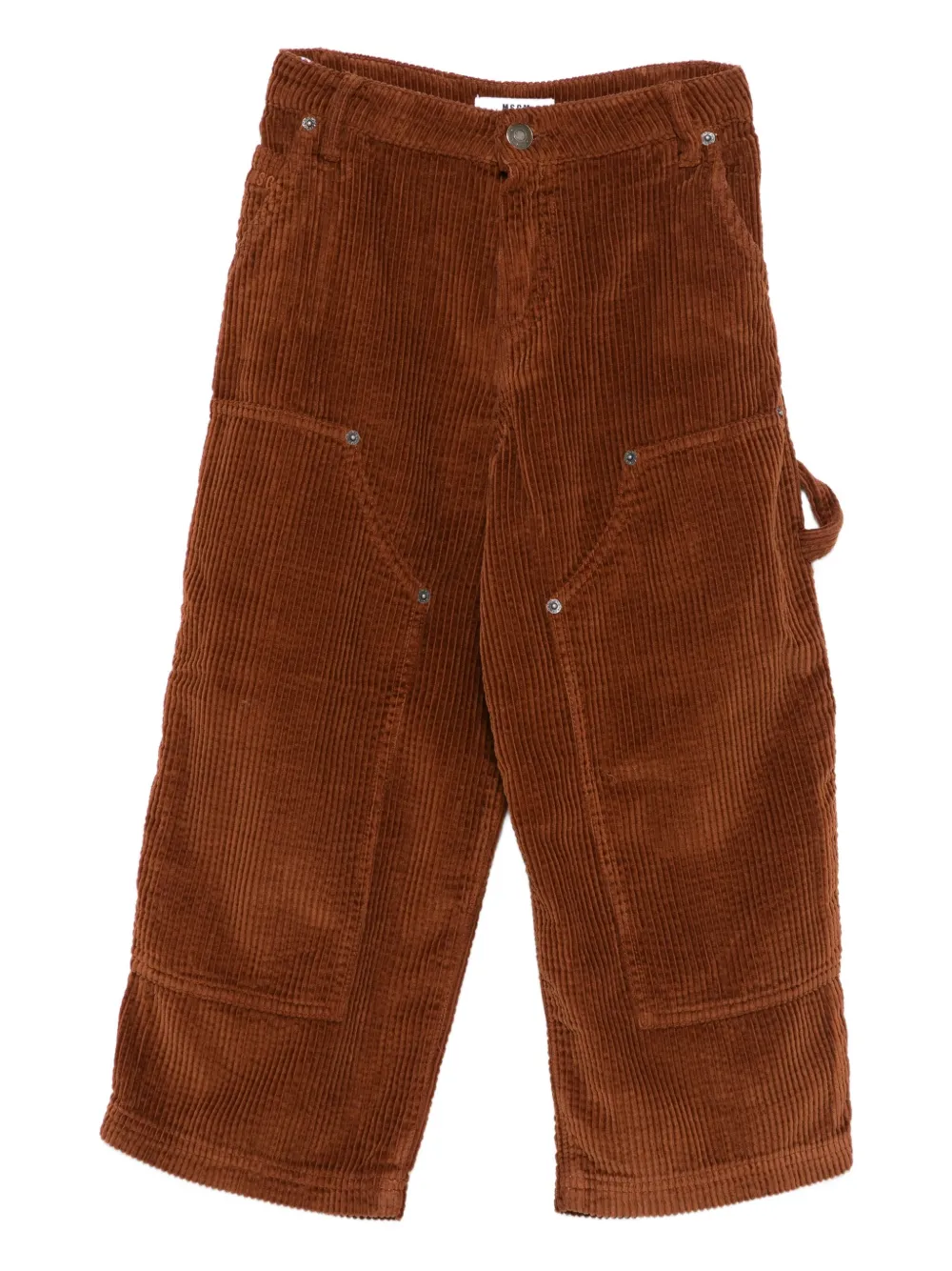 

Вельветовые брюки с карманами MSGM Kids, коричневый