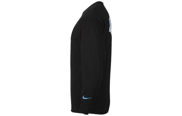 Толстовка Nike NBA Courtside City Edition Los Angeles Lakers Casual Sports Round Neck Long Sleeves Black, черный — фото 3