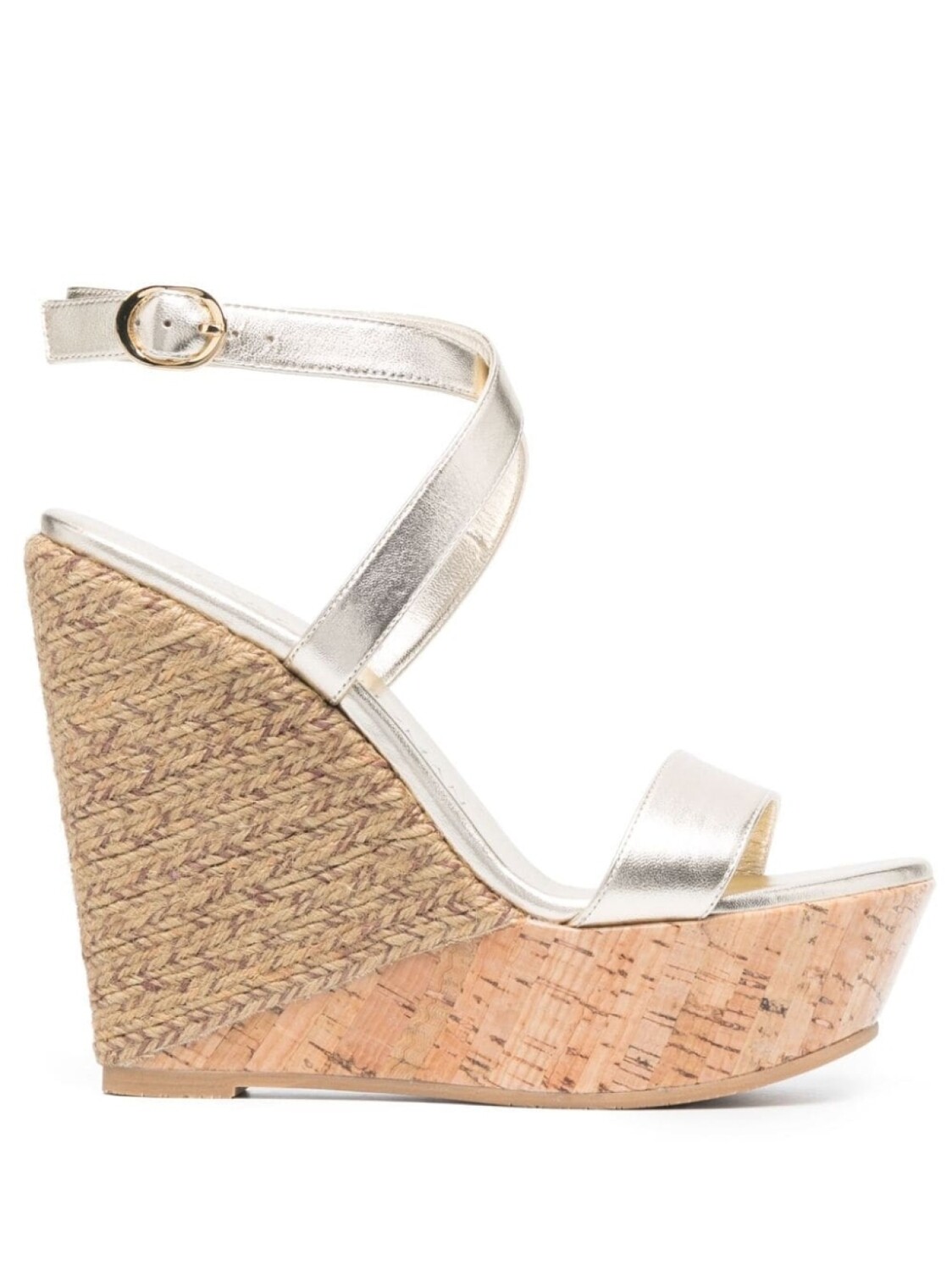 

Stuart Weitzman босоножки на платформе, золотистый