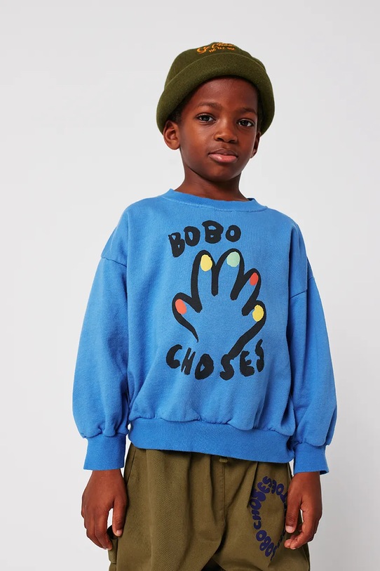 

Детская хлопковая толстовка High Five Bobo Choses, синий