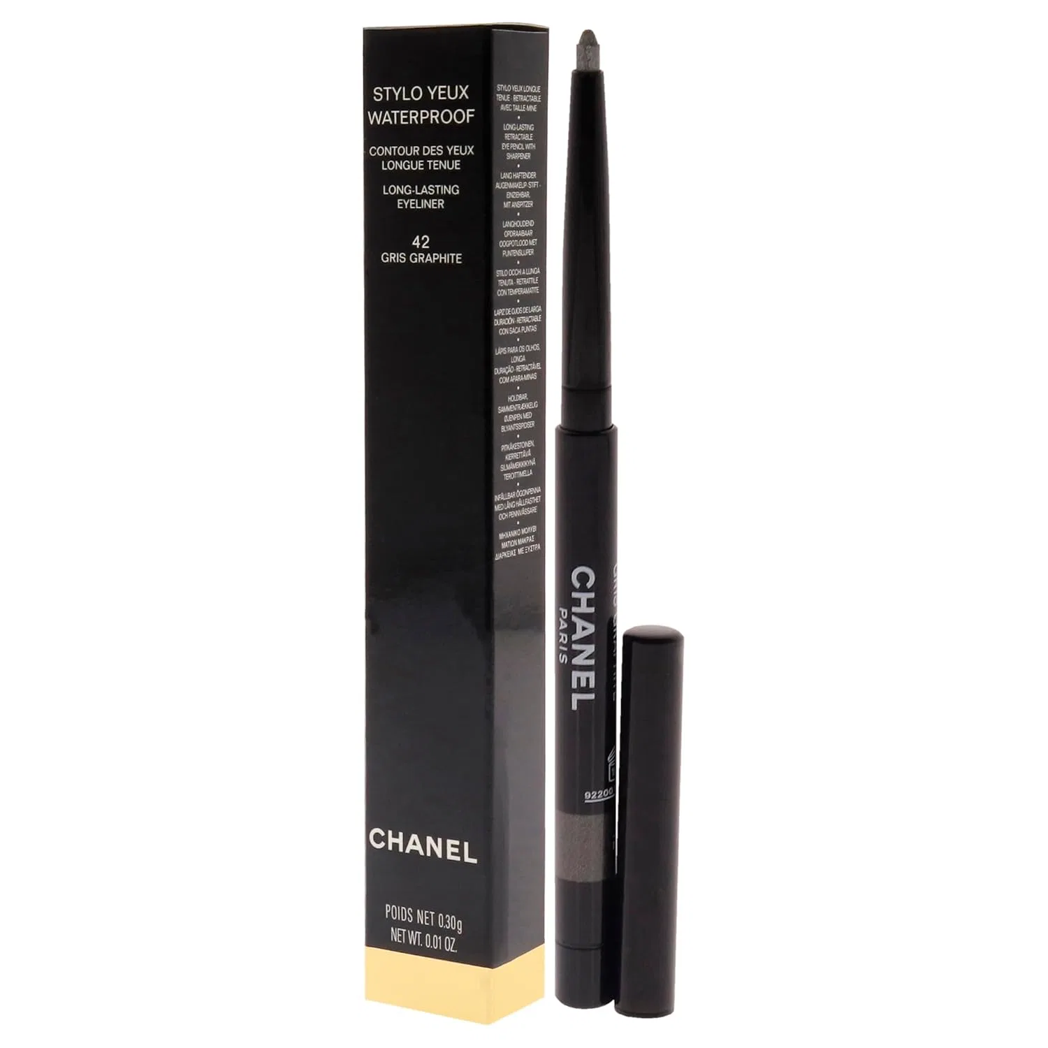 Водостойкий карандаш для глаз «42-Grey Graphite» от STYLO YEUX Chanel — фото 4