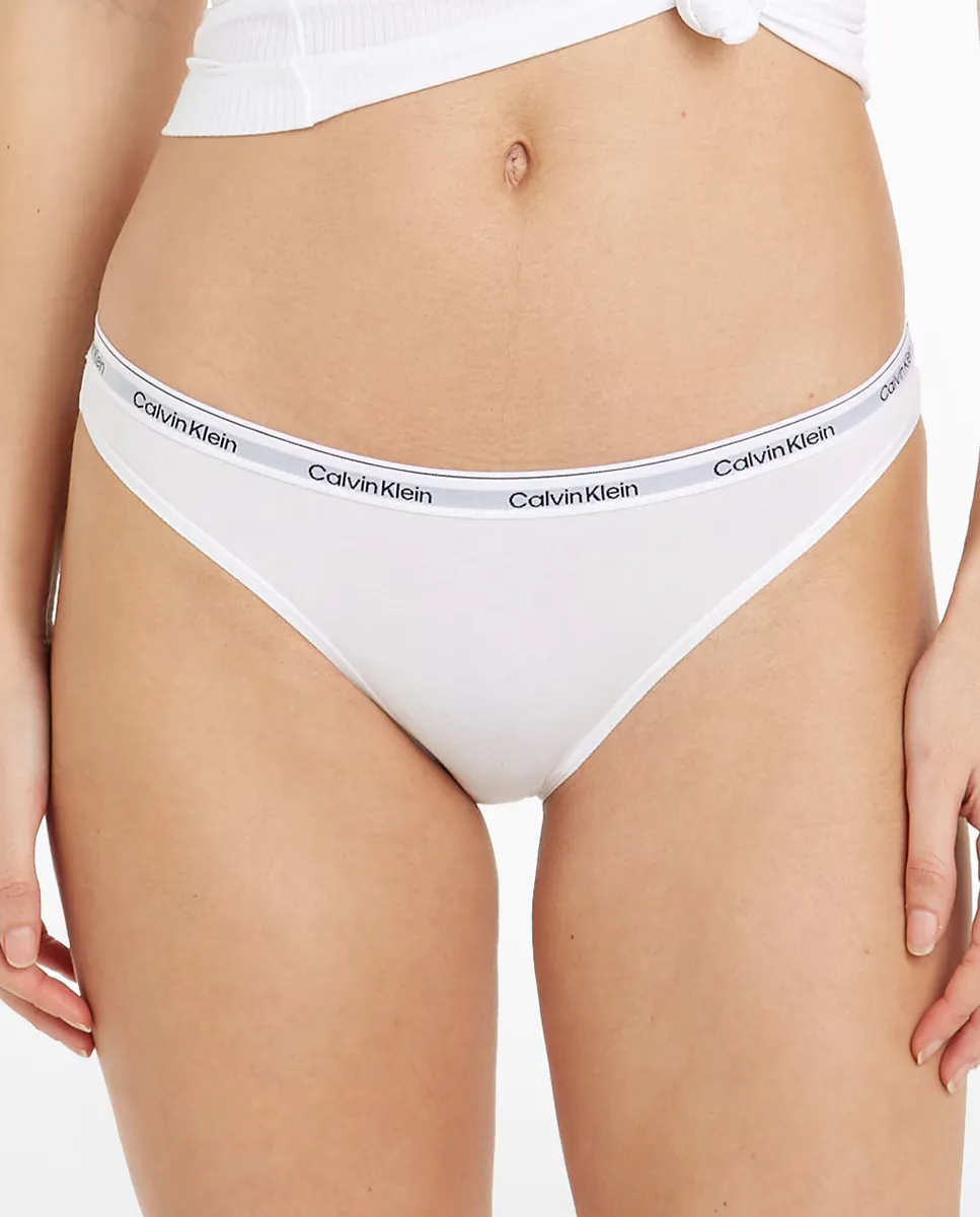 Набор из 3 классических трусиков с логотипом Modern Calvin Klein, мультиколор — фото 4