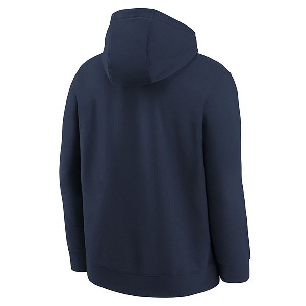 Молодежная толстовка с капюшоном Denver Nuggets 2025/26 club fleece для тренировок в цвете navy Nike — фото 4