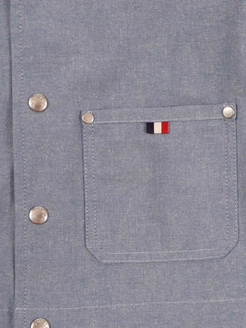 Куртка Nur Chambray с капюшоном Moncler Enfant, синий — фото 3