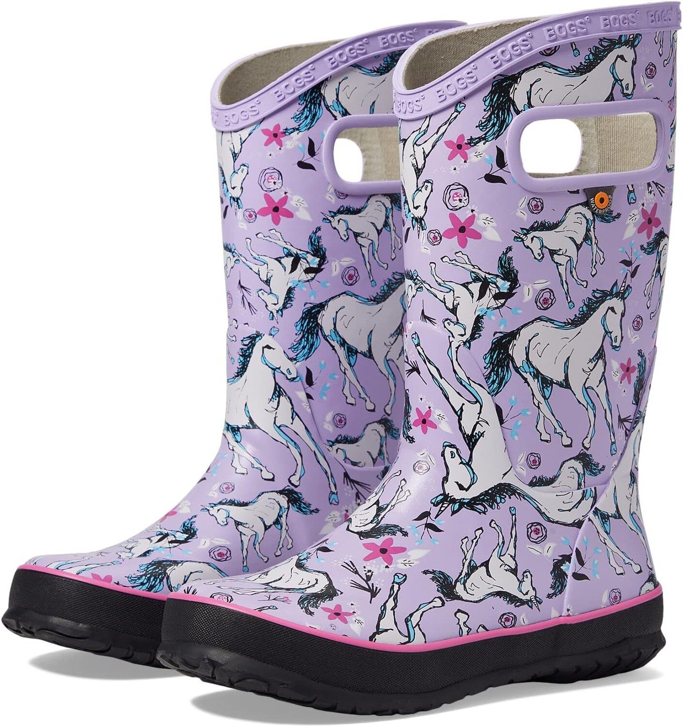 

Резиновые сапоги Rain Boot Unicorn Awesome Bogs, цвет Lavender Multi