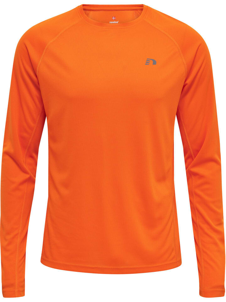 

Спортивная футболка Newline L/S Raglanärmel Men Core Laufen Herren, цвет orange tiger