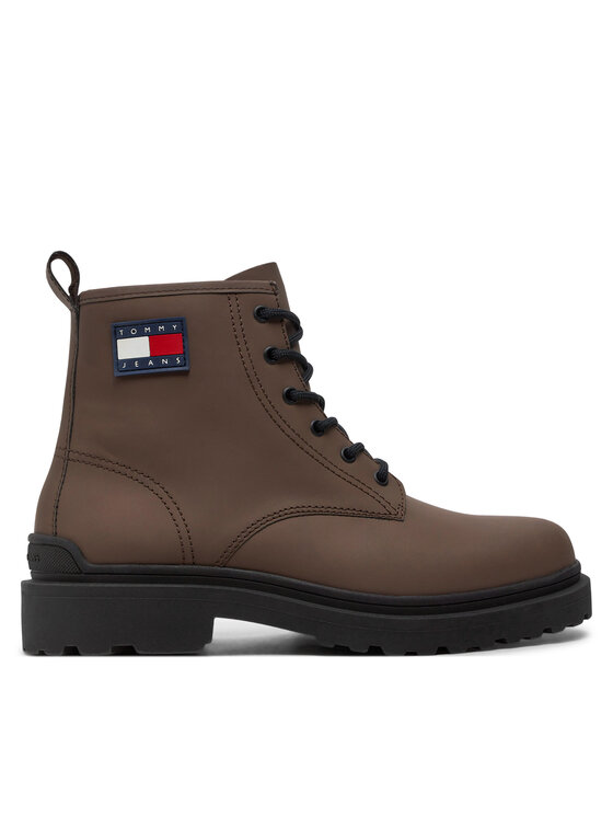 

Ботинки на шнуровке EM0EM01447 Tommy Jeans, коричневый