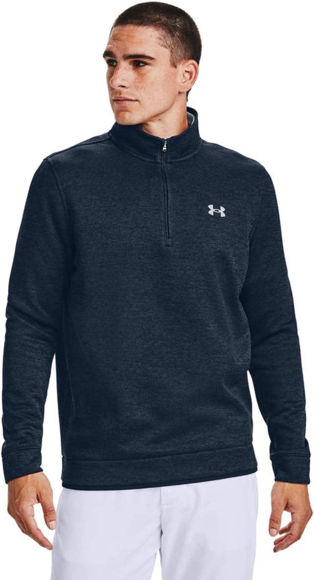

Толстовка Under Armour Storm с молнией на четверть, Academy Blue Light Heather (408)/Halo Gray