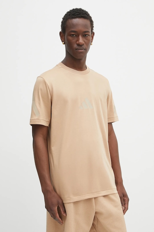 

Хлопковая футболка x Z.N.E Adidas, бежевый