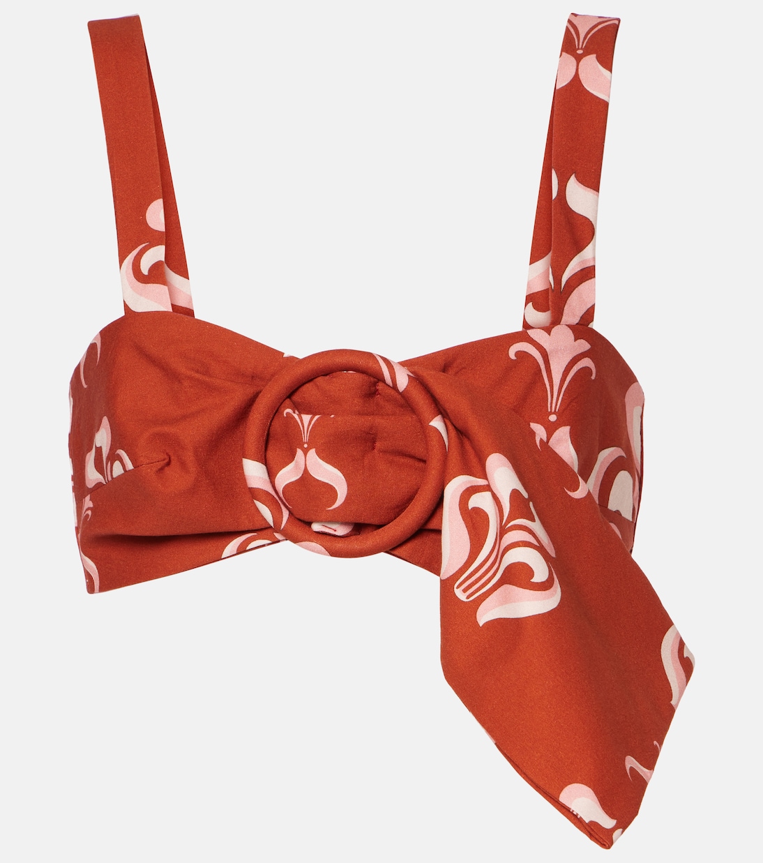 

Укороченный топ из хлопка с принтом Adriana Degreas, Unique