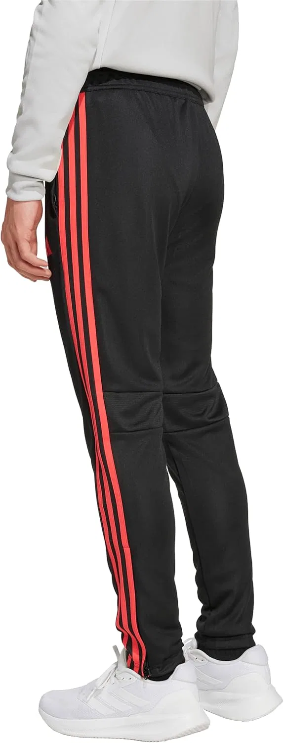 Детские тренировочные спортивные штаны Adidas Tiro 25 Essentials, Black/Semi Lucid Red — фото 2