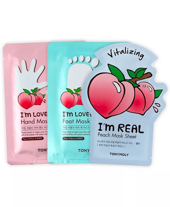 

3 шт. Набор масок для тела I'm Peach с головы до ног Tonymoly