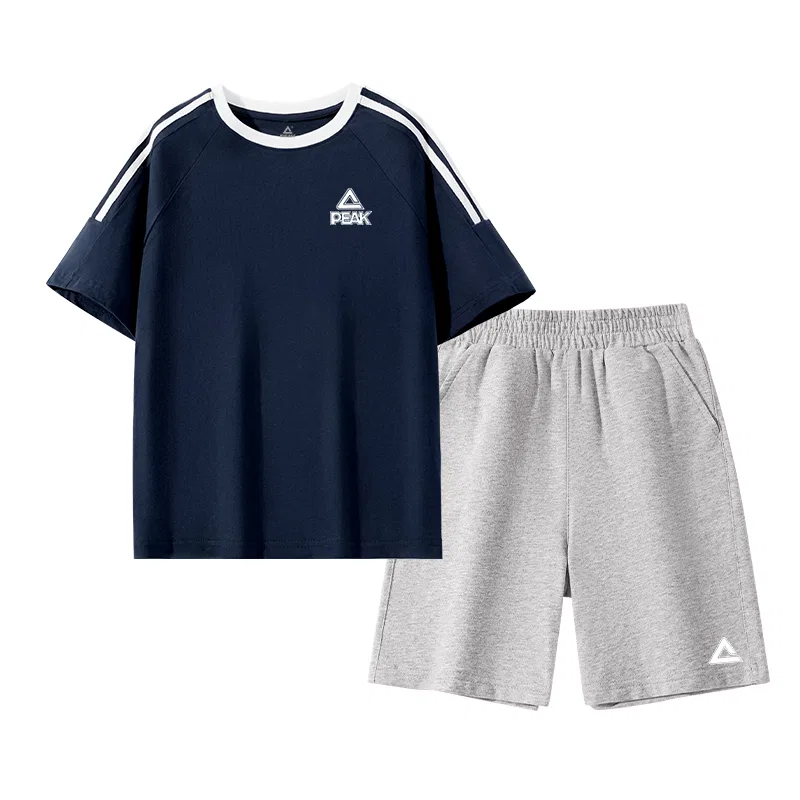 Спортивный костюм PEAK Navy Blue/PK Small Logo White Silicone K-Gray/PK Small Logo White Silicone K