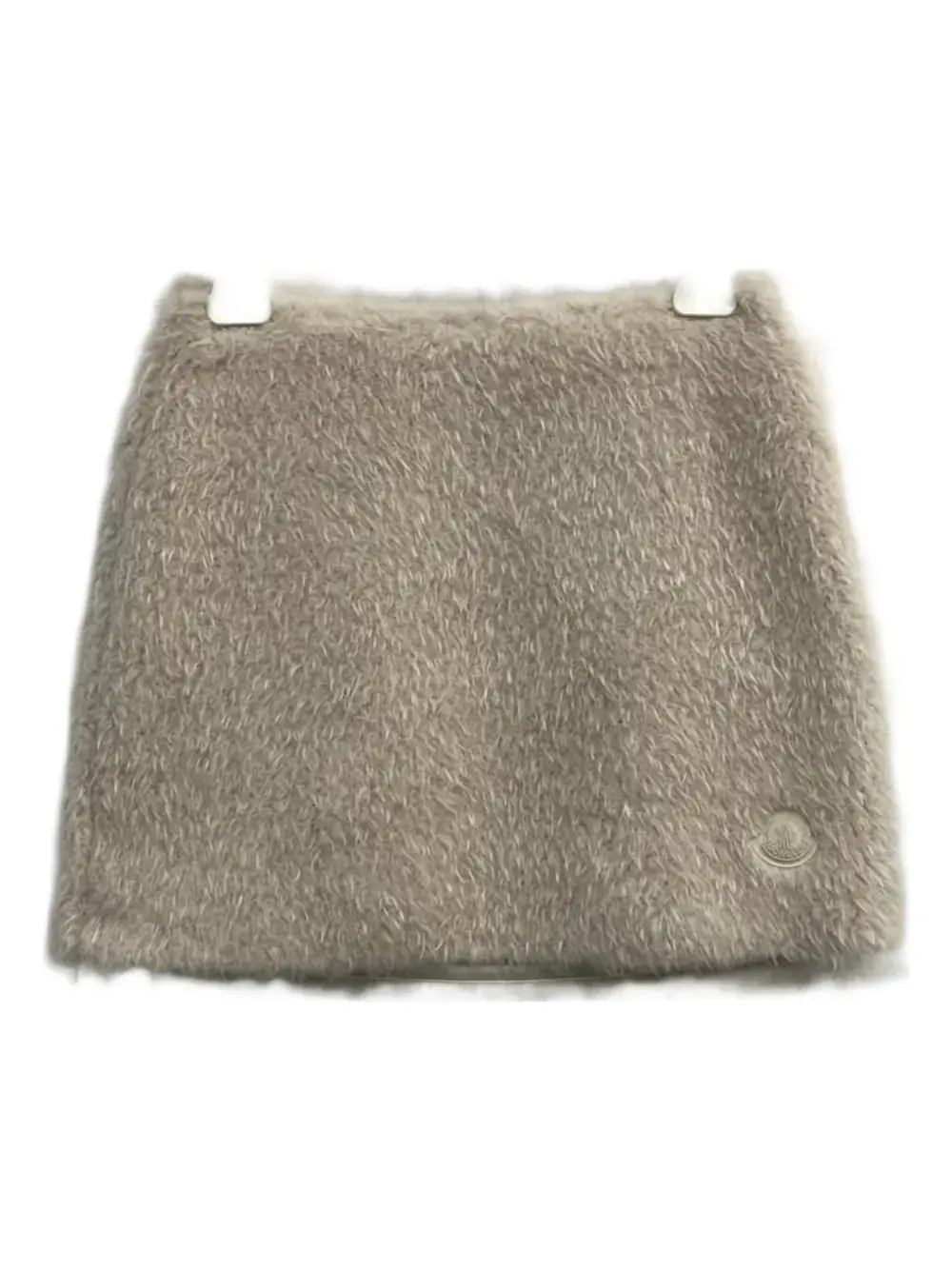 

Пушистая юбка с нашивкой-логотипом Moncler, светло-коричневый