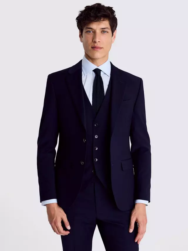 

Куртка Moss X DKNY Wool Blend Slim Fit Suit, синий