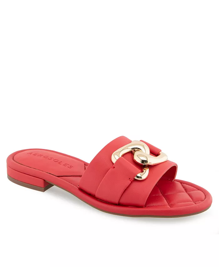 Женские сандалии Big Charm с открытым носком и застежкой-планкой Aerosoles, красный