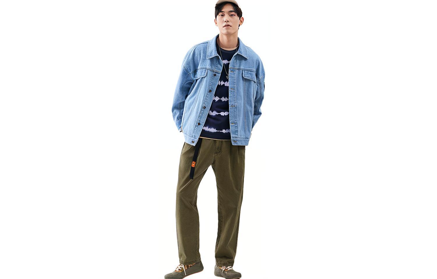 

GOLDLION G+ Повседневные брюки мужские цвета хаки