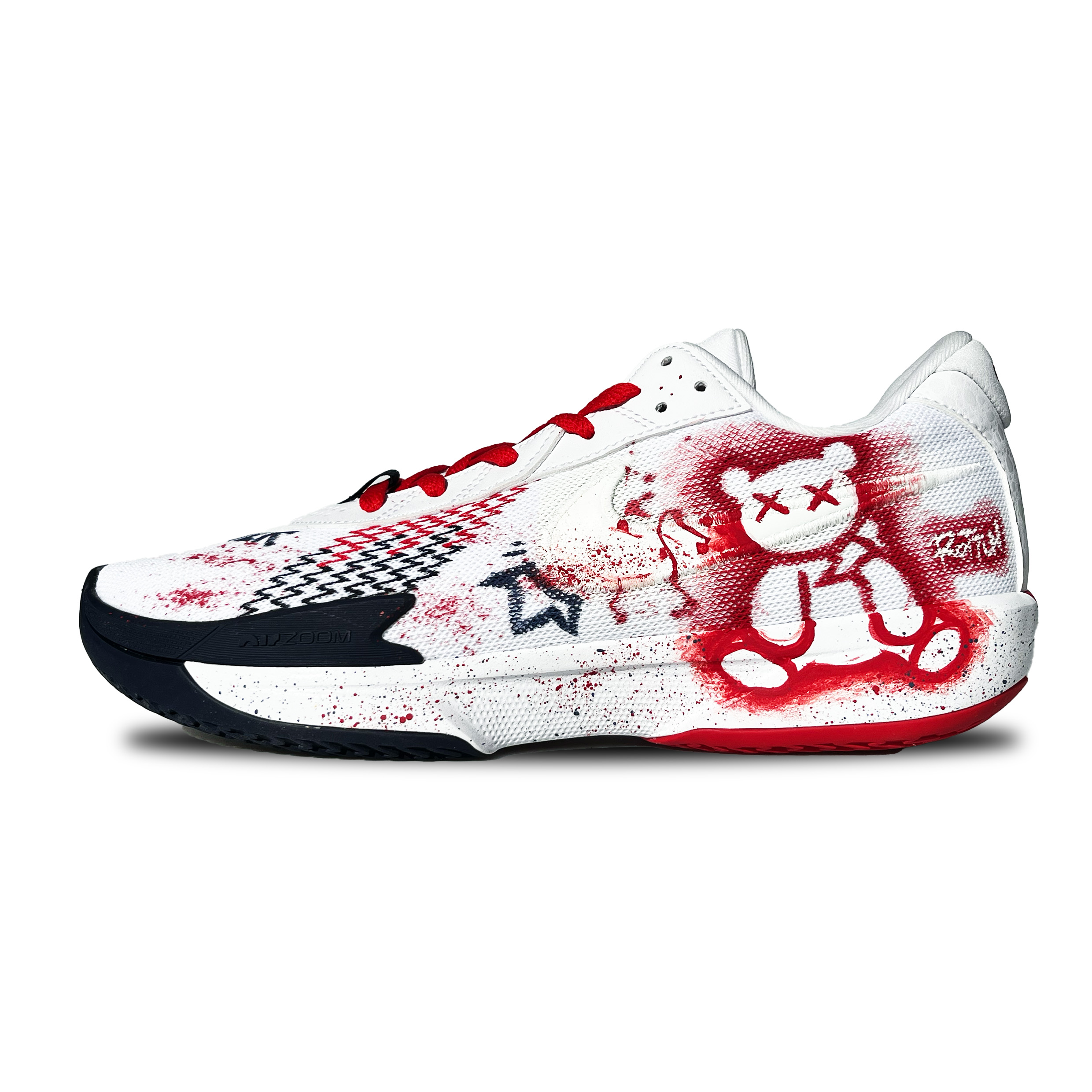 

Nike Баскетбольные кроссовки Air Zoom GT Cut Academy с амортизацией, износостойкие, низкие, мужские, белые, красные