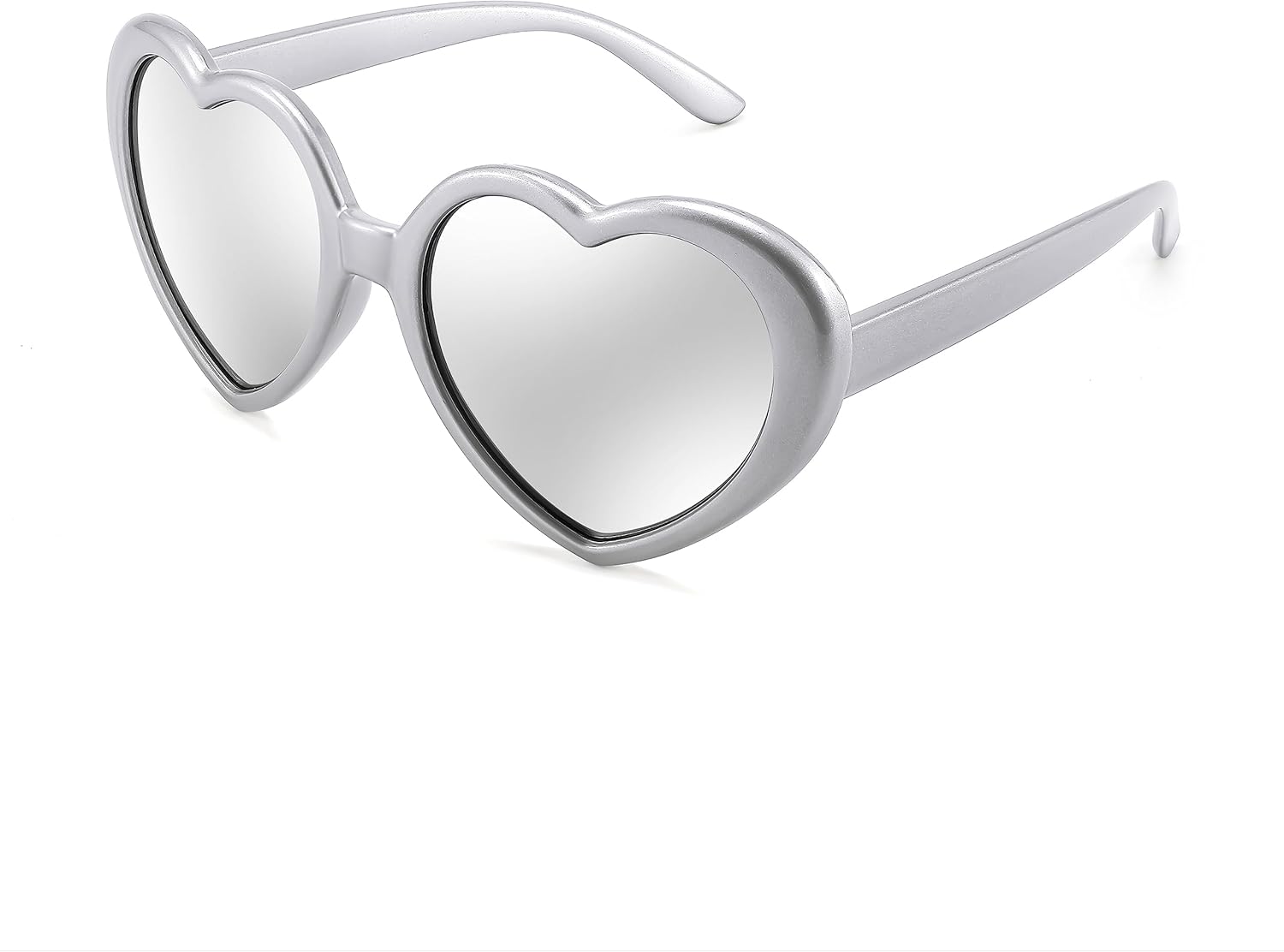 

FEISEDY Поляризованные солнцезащитные очки в форме сердца, увеличенного размера, в винтажном стиле, модные, для женщин, защита от ультрафиолета UV400, модель B2337, Silver