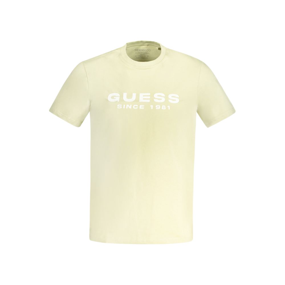 

Зеленая хлопковая мужская футболка Guess Shoes