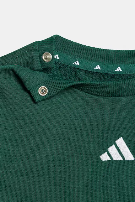 Детский спортивный костюм из мягкого трикотажа Adidas, зеленый — фото 4